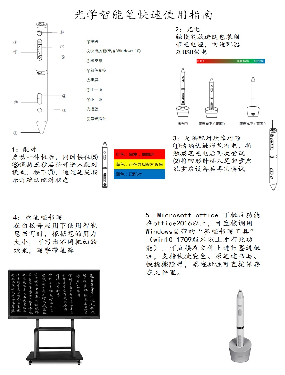 85寸觸控會(huì)議平板光學(xué)智能筆